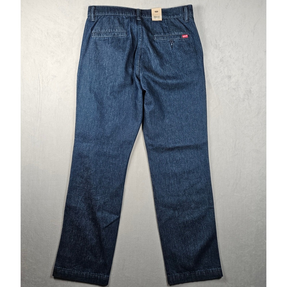 NEW Levi's XX Chino Relaxed Straight Pants Mens 32x32 Blue Lightweight Denim - Picture 3 of 15